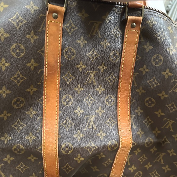 Louis Vuitton LV Boston Bag Keepall 55 Brown Monogram - Picture 7 of 17
